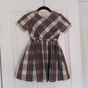 JCrew Crewcuts Party Plaid Holiday Dress Size 7